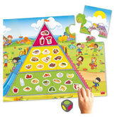 Joc educativ Piramida alimentelor - mancam sanatos